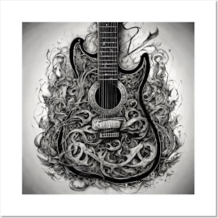 Guitar Art Design Posters and Art